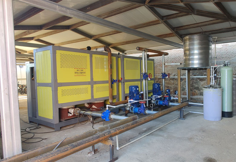 內(nèi)蒙銅礦采暖用960KW電磁熱水鍋爐項目